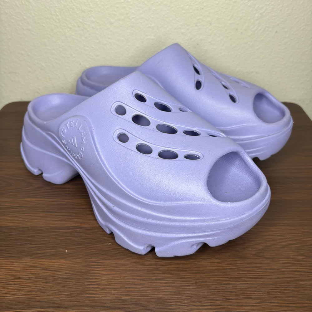 Adidas X STELLA MCCARTNEY ASMC Clog Slide Lilac Purple Size 9